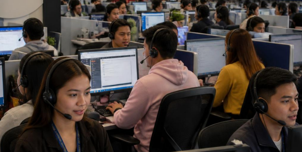 Call center office in the Philippines with outsource talents