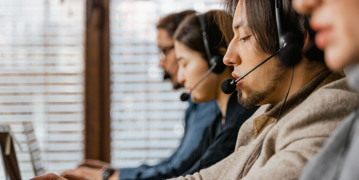 call center agents taking calls